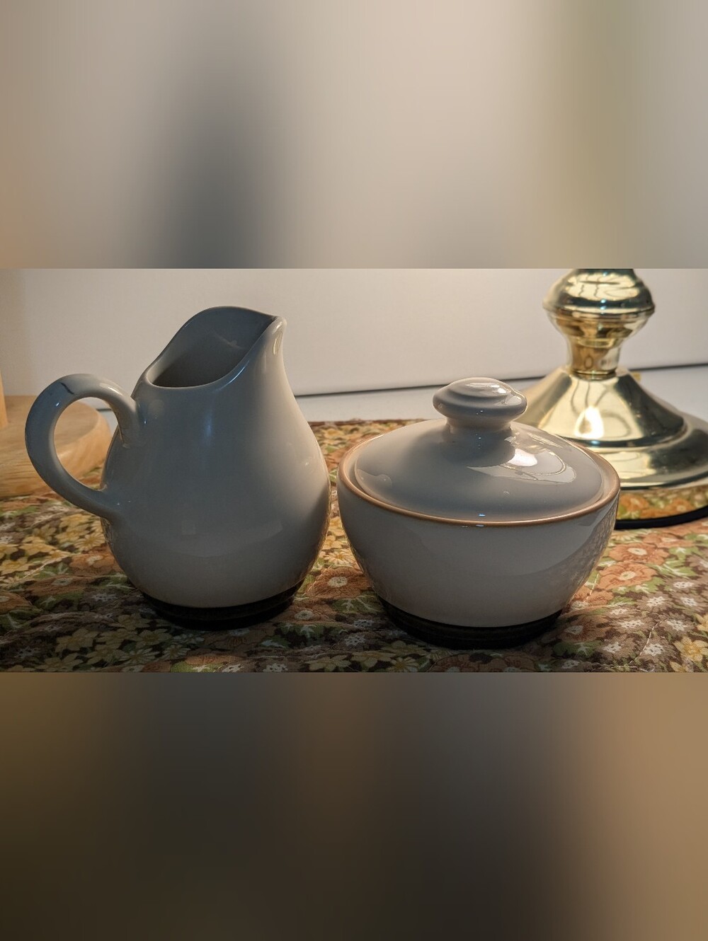 Vintage Pfaltzgraff  Sugar Bowl&  Creamer Stoneware EUC